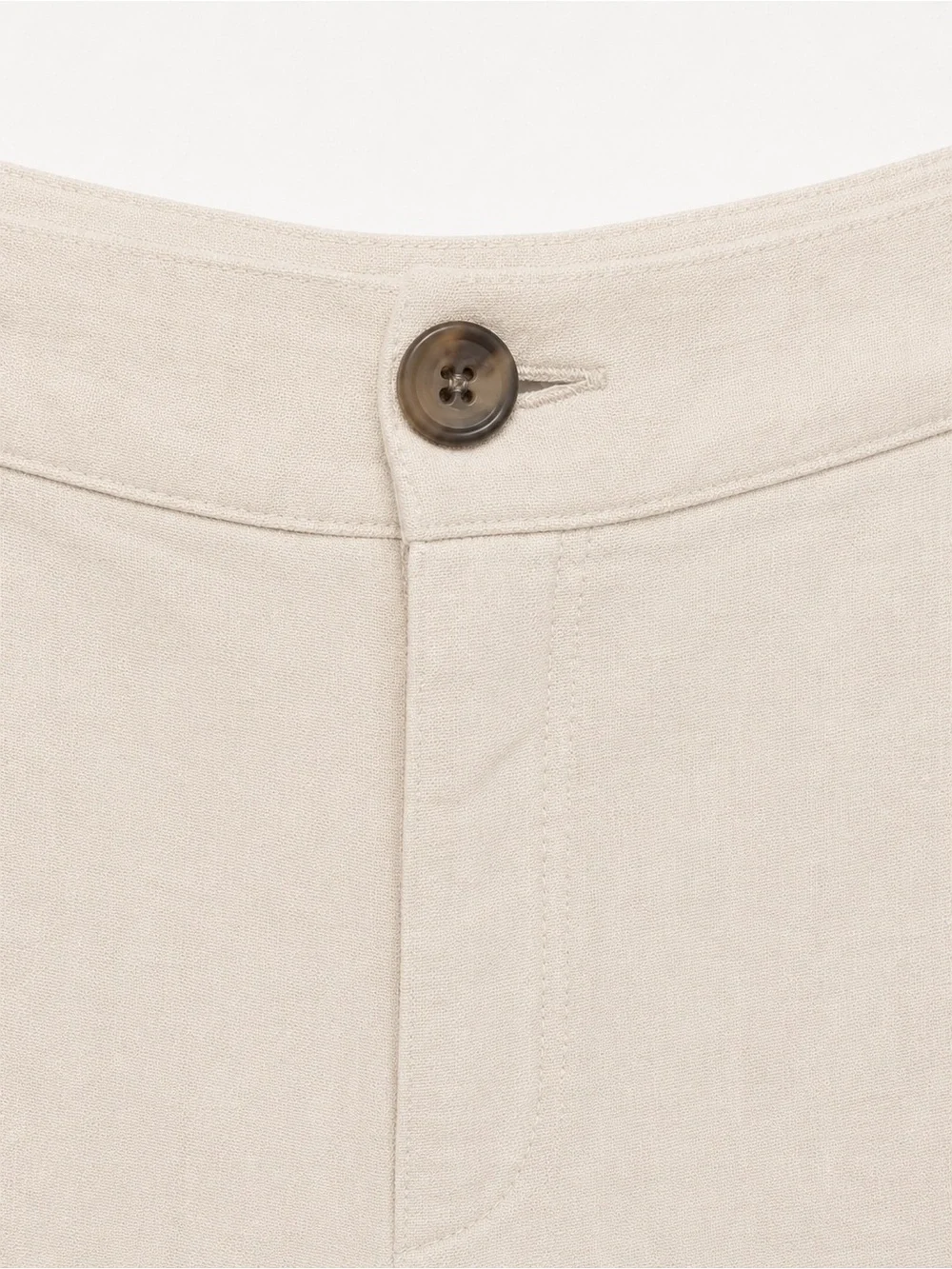 A New Day Linen Blend Tapered Pants Women’s Size 18 Beige Pull On Career Casual